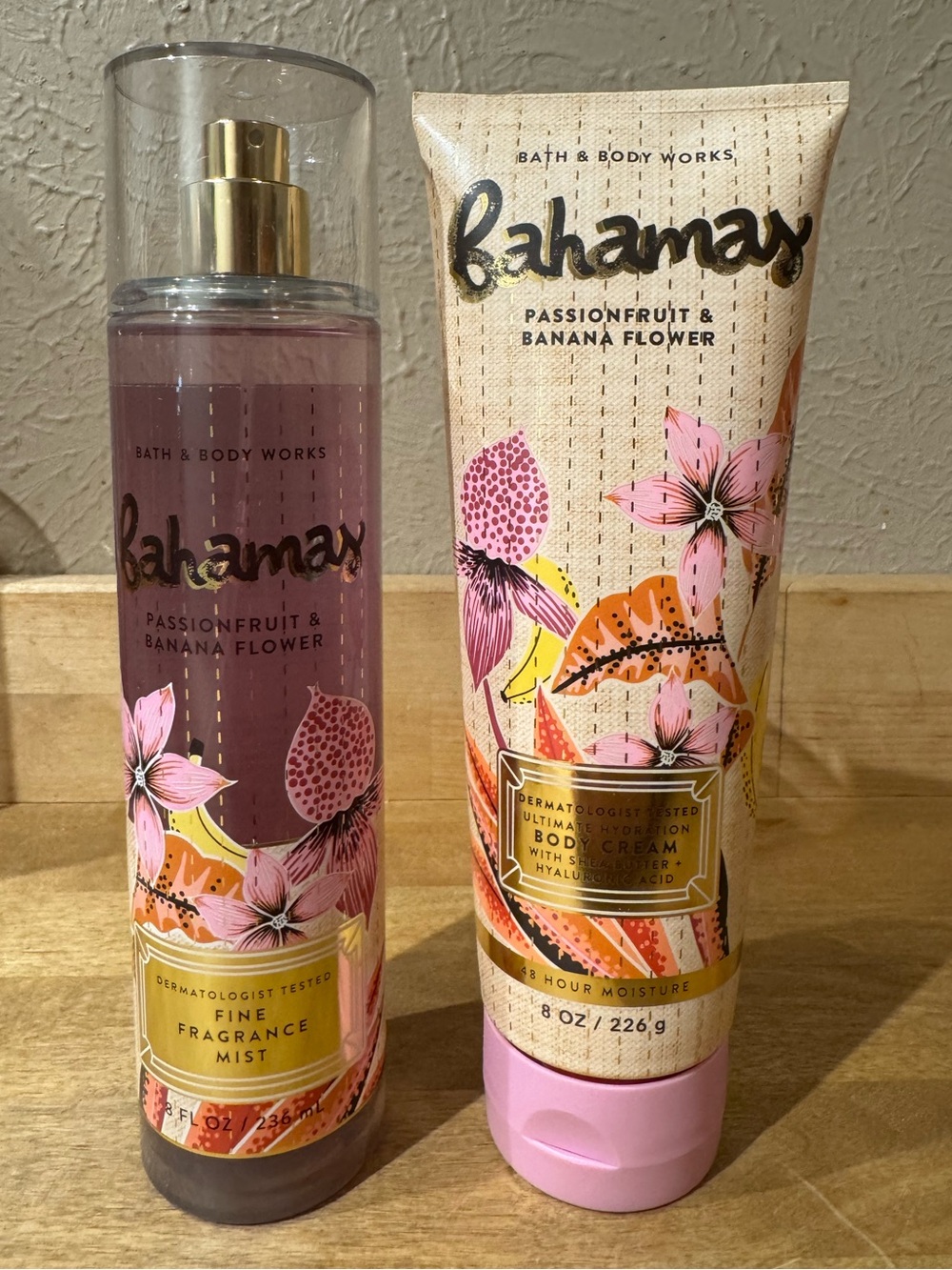 NWT Bahama Passionfruit & Banana Flower Fragrance Mist & Hydration Cream Bundle